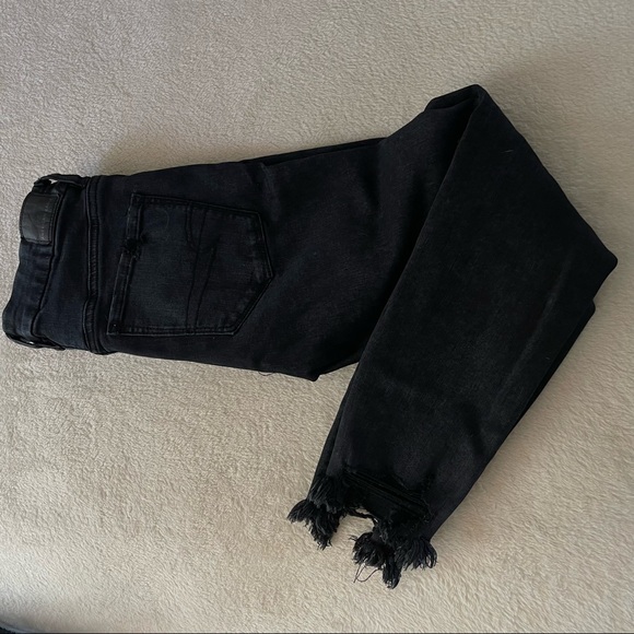 NWT AE Ripped High Waist Jeggings - Picture 5 of 8